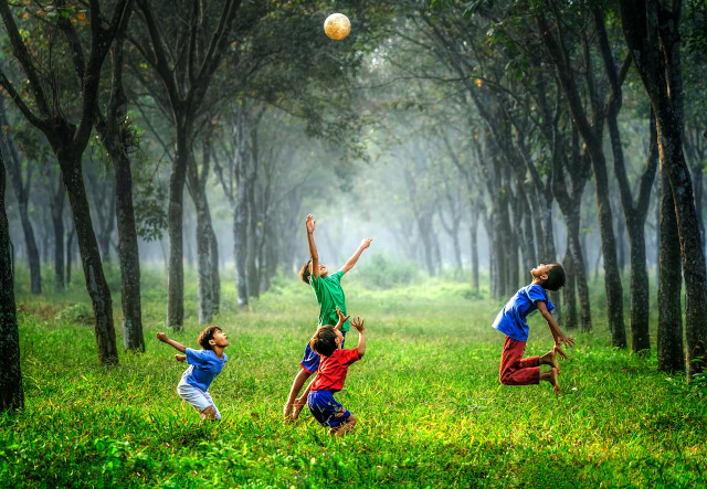 Laughter is a child ...